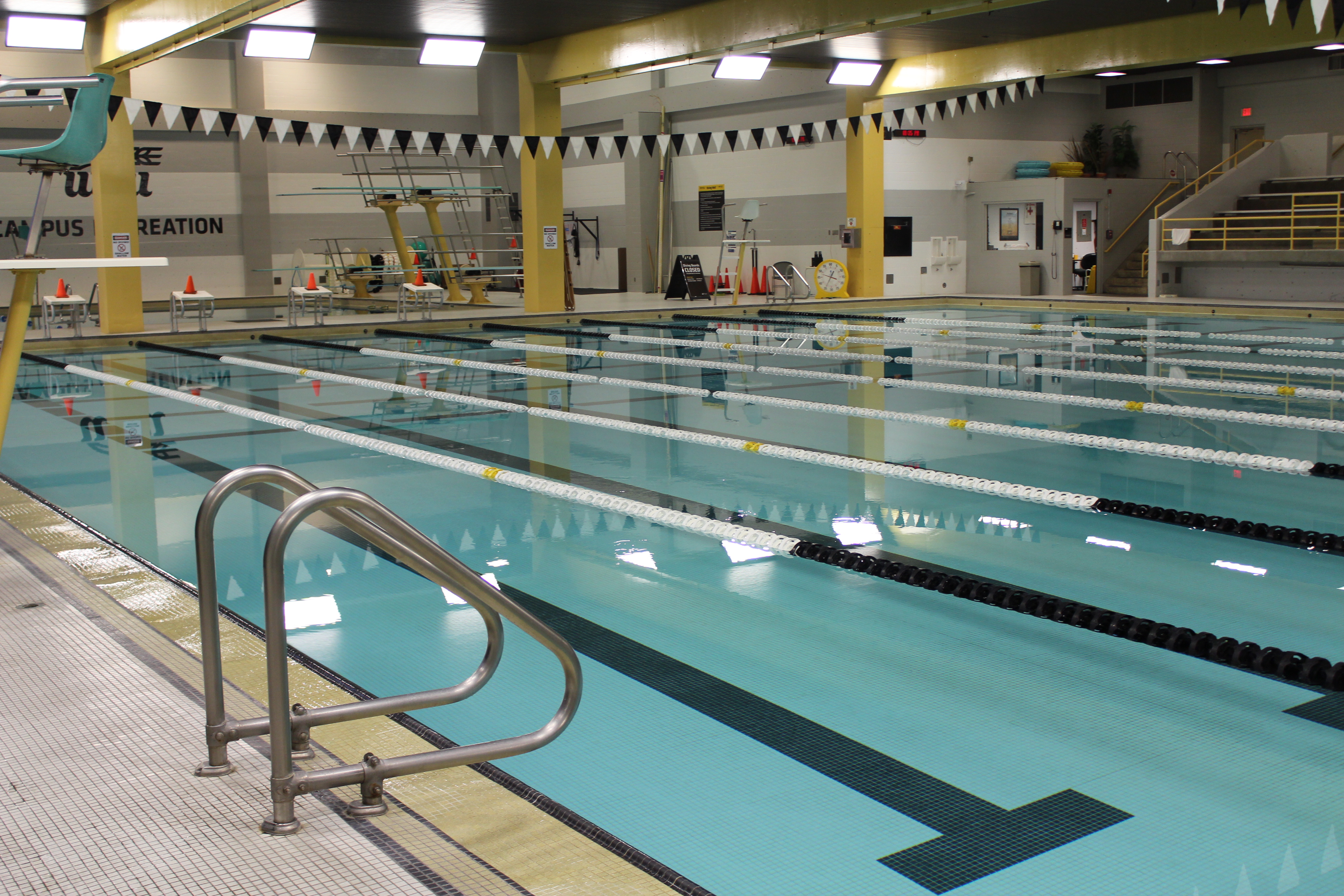 Swimming in the Heskett Center pool