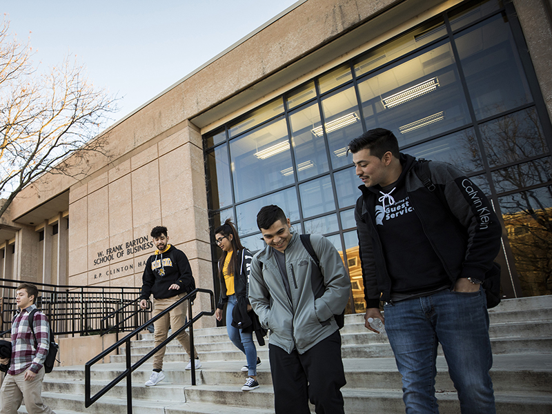 Students walking