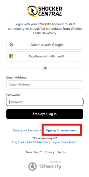 Employer Log In