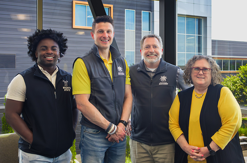 Image four Employer Relations team members, Brian Austin, Lori Godderz, Grant Seymour, and Jordan Bolden.