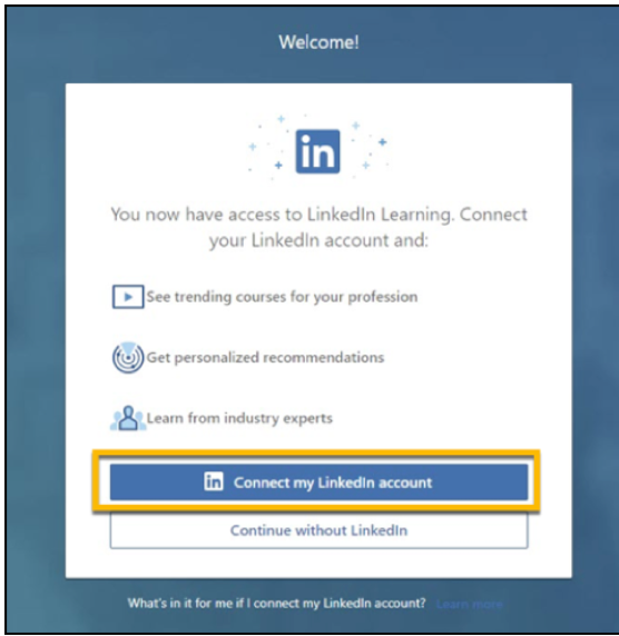 How do I log in to LinkedIn Learning?