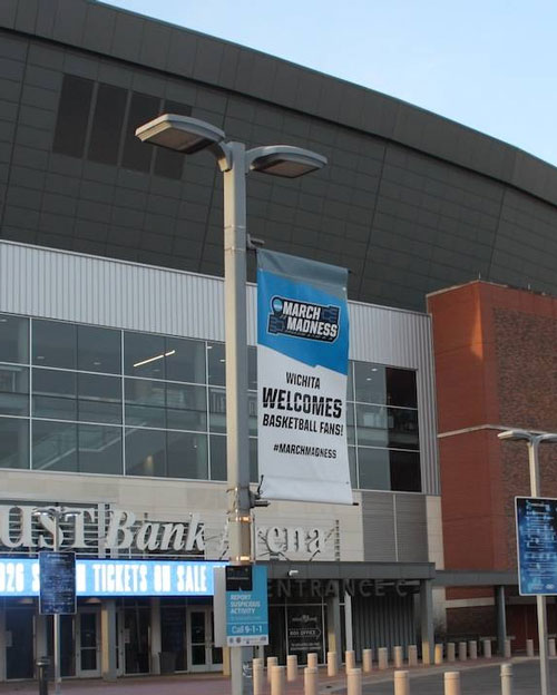 Intrust Bank Arena in downtown Wichita