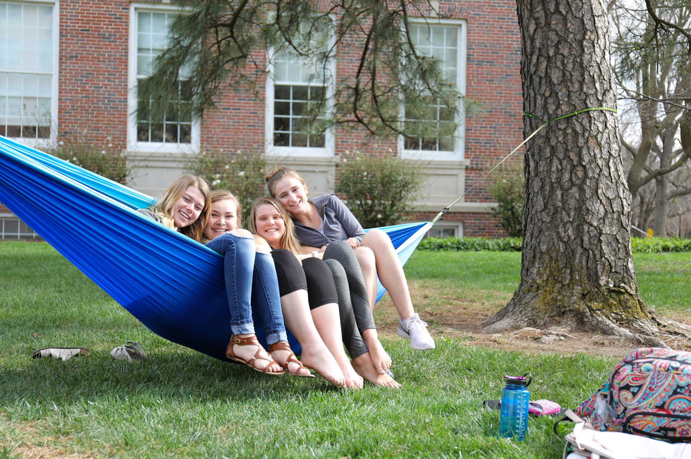 Girls in Hammock
