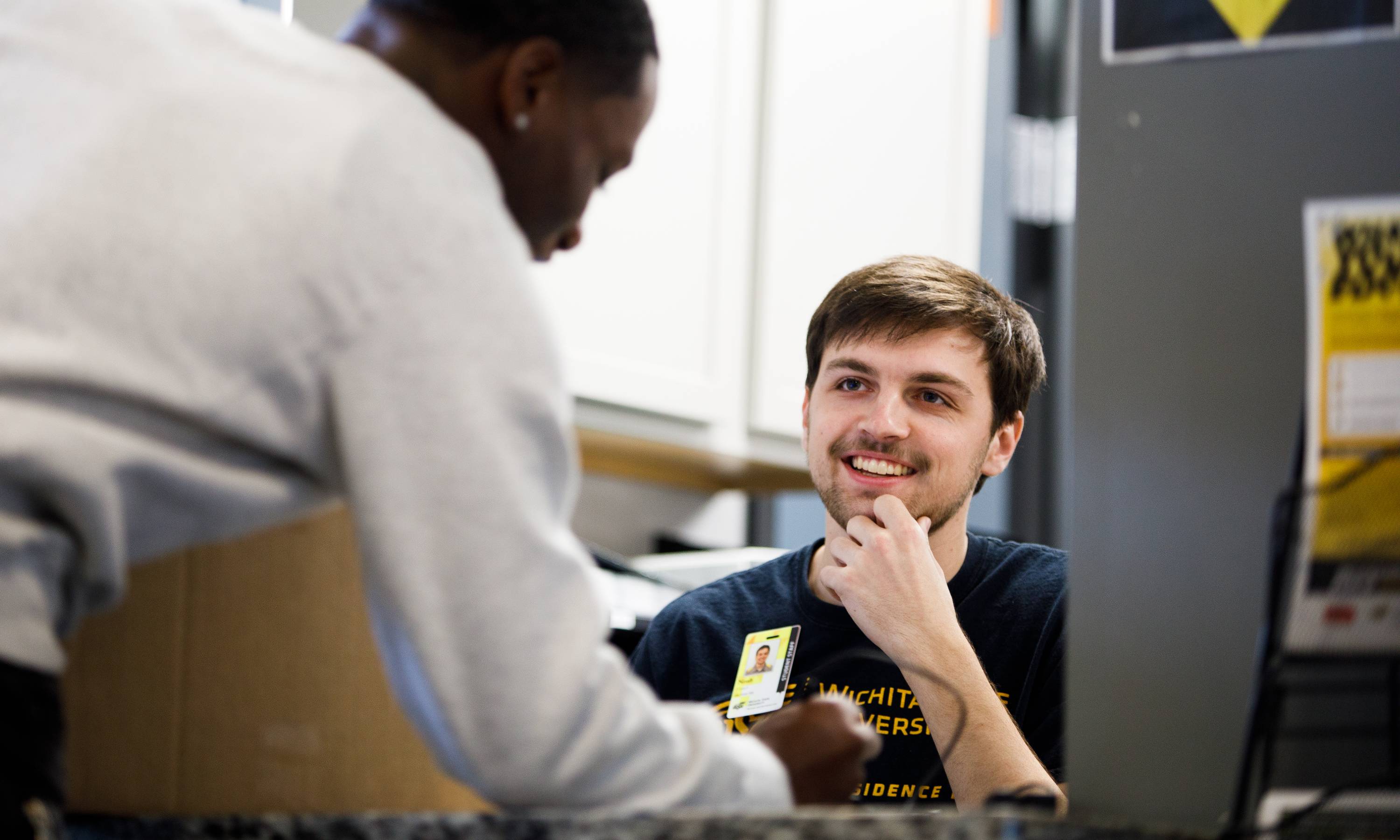 Office Assistant and Resident at the Information Desk