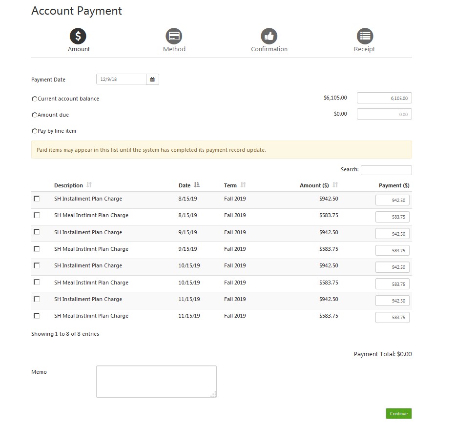 Account screenshot