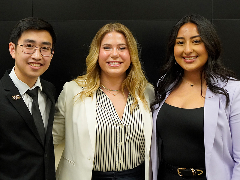 SGA Officers pose for a picture after being inaugurated.