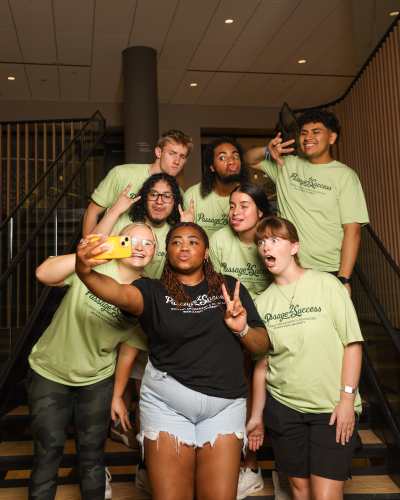 Group of students posing for the camera.