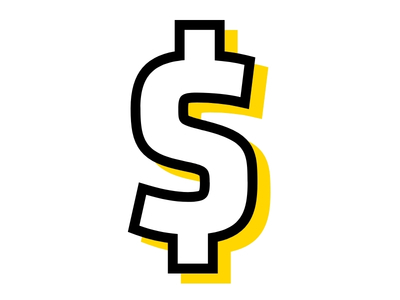 infographic of money "$" sign