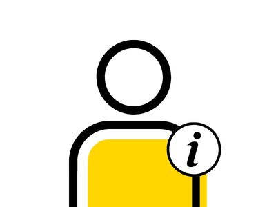 infographic of a person with an "info" symbol