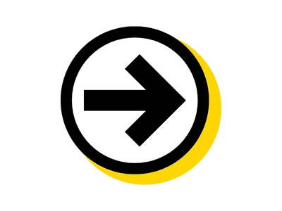infographic of arrow pointing to the right