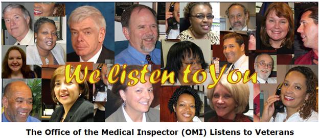The Office of the Medical Inspector (OMI) Listens to Veterans